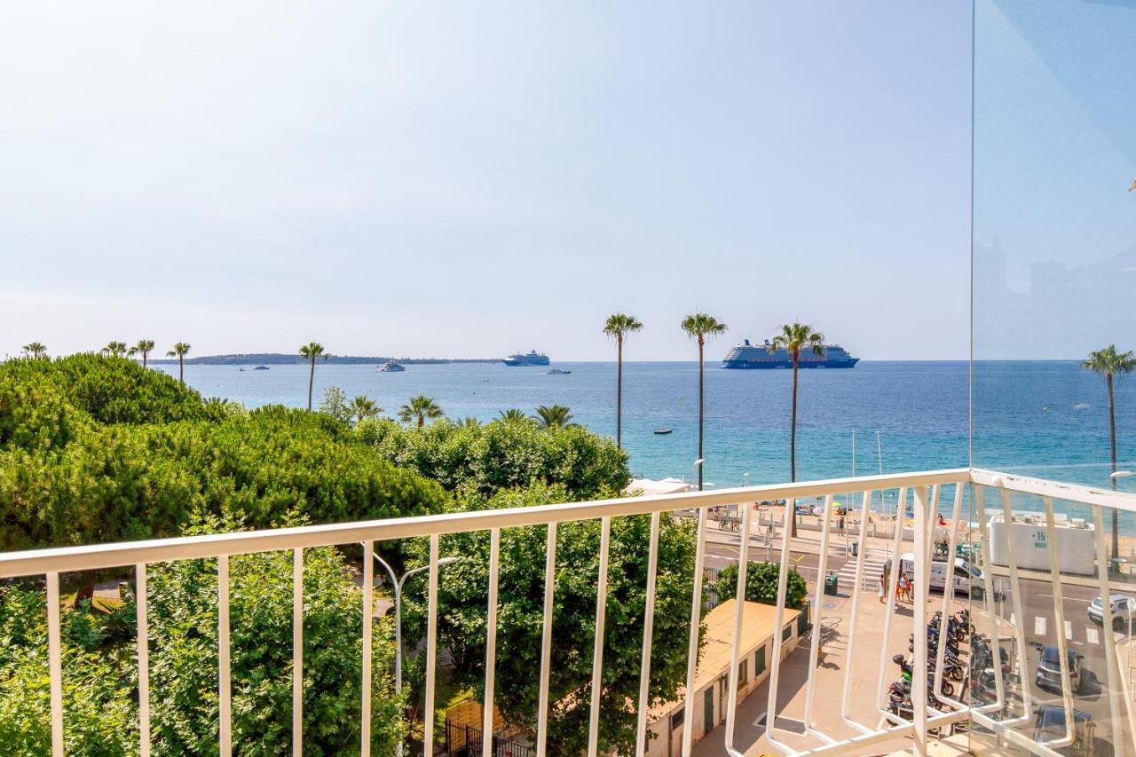 Vue Mer Exceptionnelle Sur Plage Du Midi En 1Re Ligne- 2 Chambres Канны Экстерьер фото
